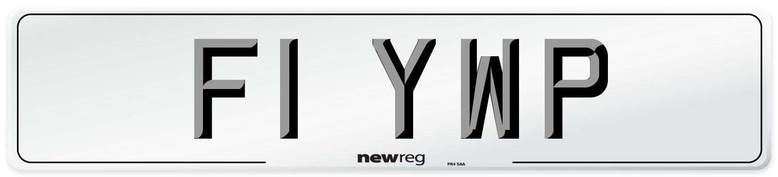 F1 YWP Number Plate from New Reg